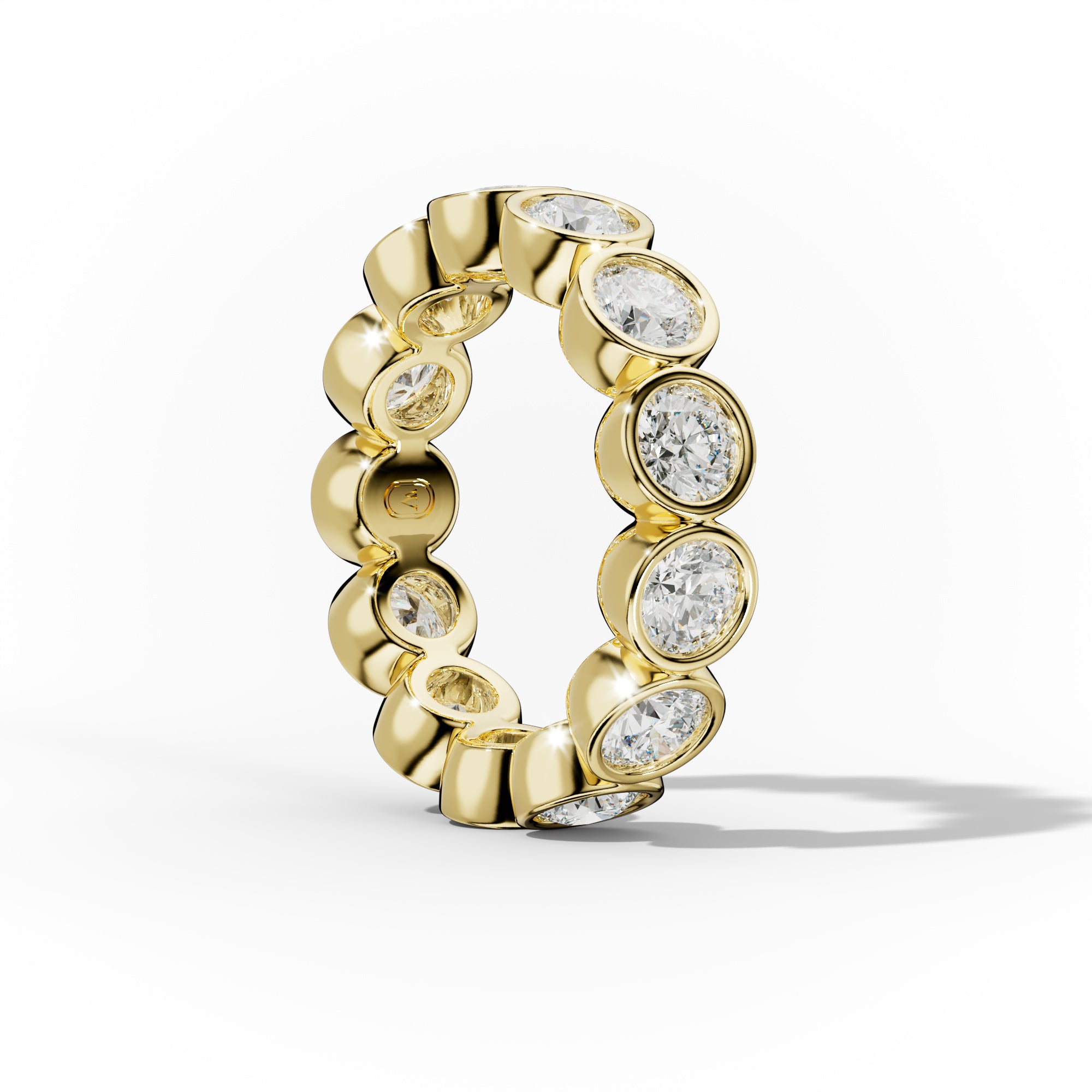 3.0 Carat Bezel Set Round Diamond Eternity Band